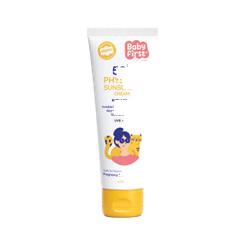 کرم ضد آفتاب فیزیکی کودک و خانواده SPF50+ بیبی فرست — ۵۰ میلی‌لیتر