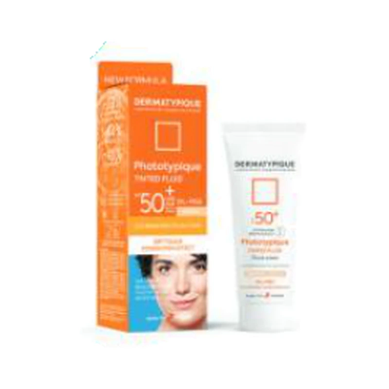 ضد آفتاب فلوئید رنگی فتوتیپیک طبیعی SPF50+ درماتیپیک — ۵۰ میلی‌لیتر