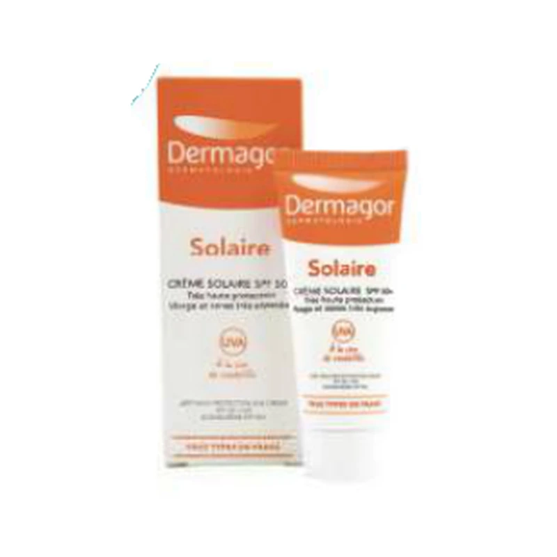 کرم ضد آفتاب بی رنگ SPF50+ درماگور — ۴۰ میلی‌لیتر