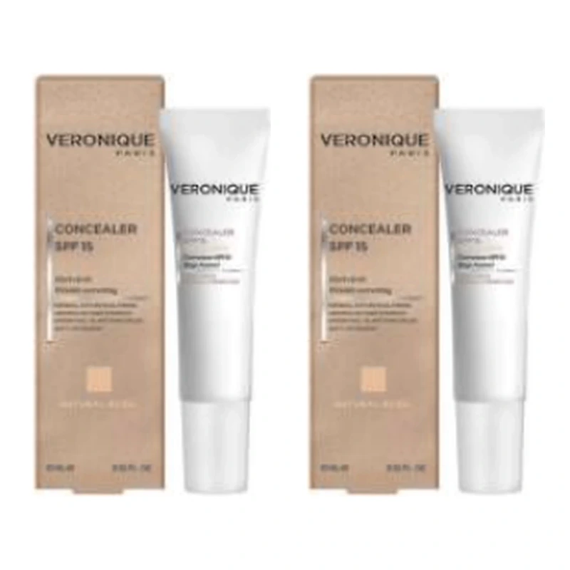 بسته کانسیلر SPF15 بژ طبیعی ورونیک — ۱۵ میلی‌لیتر