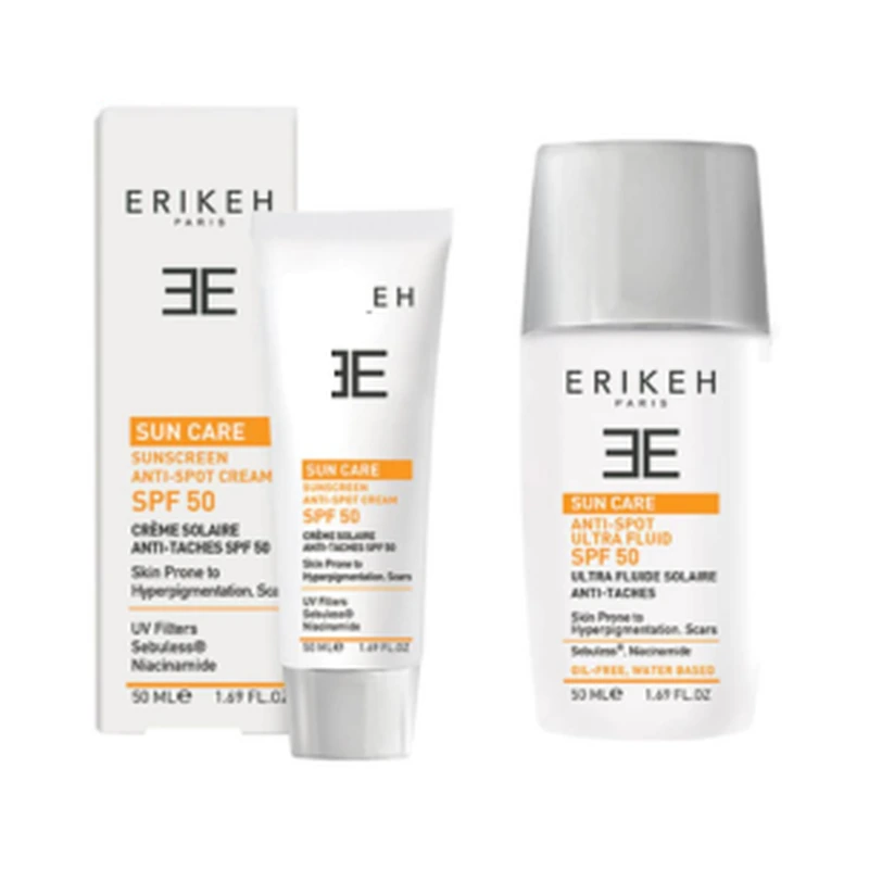 کرم ضد آفتاب و ضد لک بی رنگ SPF50 اریکه — ۵۰ میلی‌لیتر