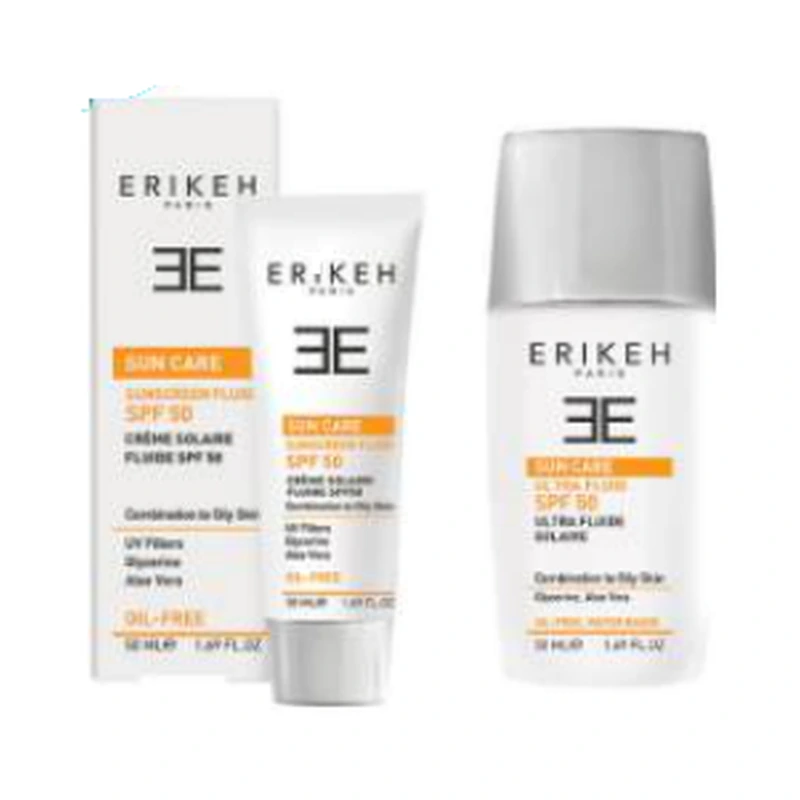 فلوئید ضد آفتاب پوست مختلط تا چرب بی رنگ SPF50 اریکه — ۵۰ میلی‌لیتر
