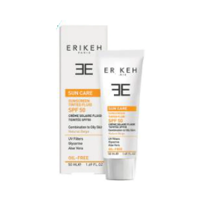 فلوئید ضد آفتاب پوست مختلط تا چرب بژ طبیعی SPF50 اریکه — ۵۰ میلی‌لیتر